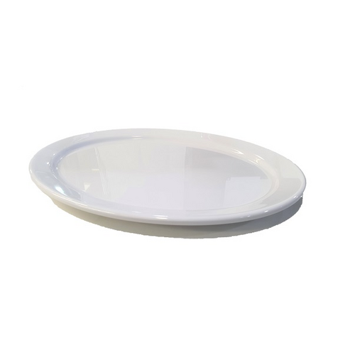 Ektra Melamine Oval Plate 38cm - White