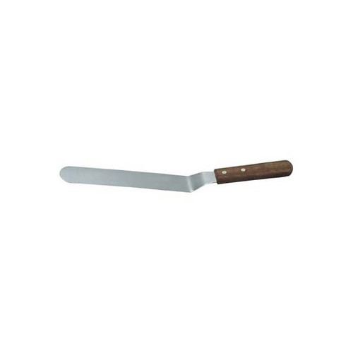 Chef Inox Spatula - Cranked Stainless Steel 250x39mm 10" Wood Handle