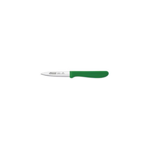Arcos Paring Knife - Straight Blade, Green Handle 85mm 