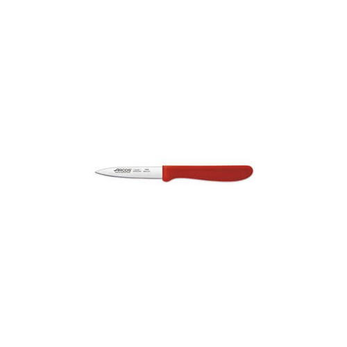 Arcos Paring Knife - Straight Blade, Red Handle 85mm 