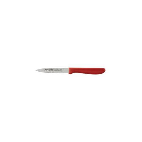 Arcos Paring Knife - Straight Blade, Red Handle 100mm 
