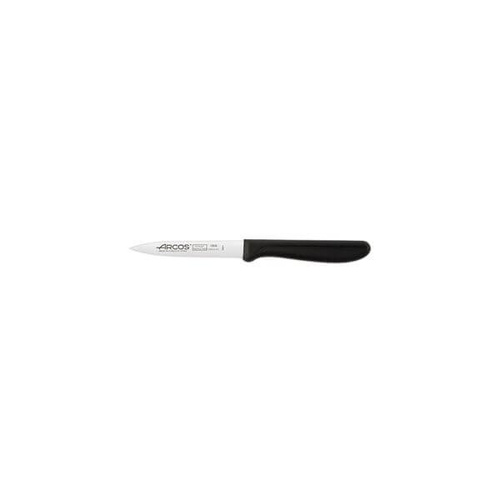 Arcos Paring Knife - Serrated Blade, Black Handle 100mm 