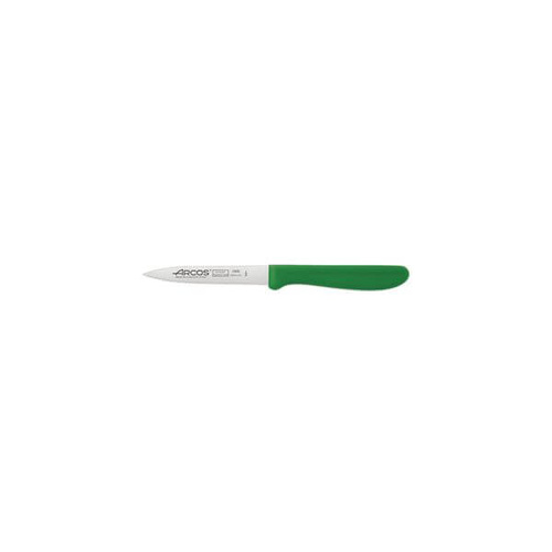 Arcos Paring Knife - Serratedt Blade, Green Handle 100mm 