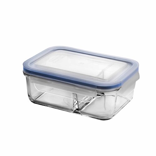 Glasslock Tempered Glass Duo Type Rectangle Container 670ml
