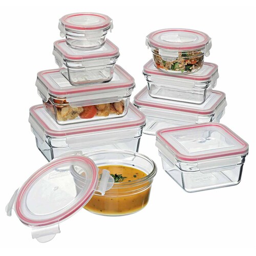 Glasslock Oven Safe Glass Container 9-Piece Set