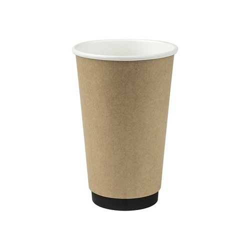Eco+ Compostable Double Wall Coffee Cup Kraft 475ml (Box of 500)