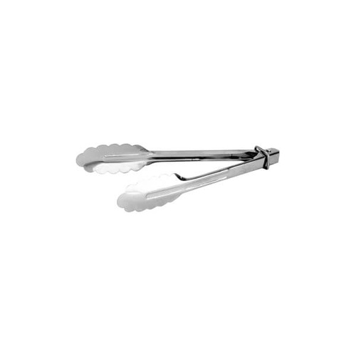 Extra Heavy Duty Utility Tong - With Clip 250mm - Stainless Steel 