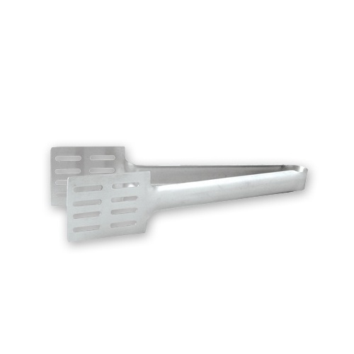Pastry Tong - Flat / Slotted 240mm - 18/8 Stainless Steel, One Piece Satin Finished