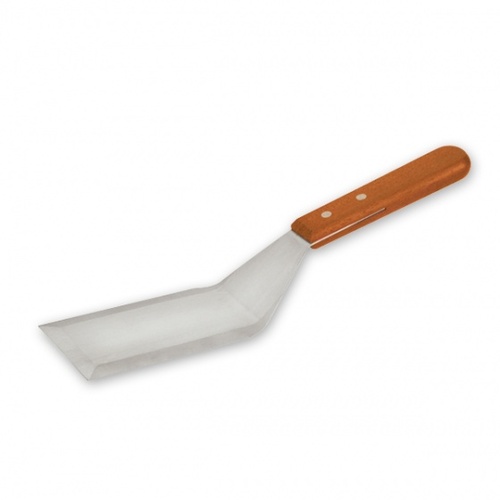 Griddle Scraper 295x125x75mm - Stainless Steel Blade, Wood Handle 