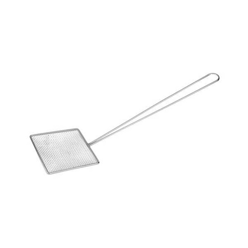 Square Mesh Skimmer - Fine Mesh 200x200x450mm Chrome Plated 