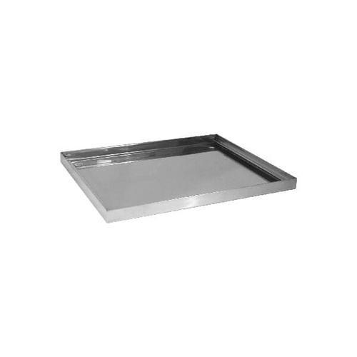 Drip Tray For Glass Baskets Rectangular Stainless Steel 440x360x25mm