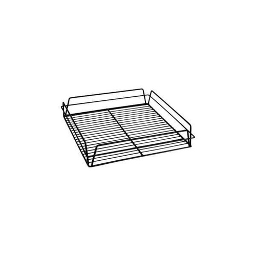 Glass Basket Square Black PVC Coated 355x355x75mm