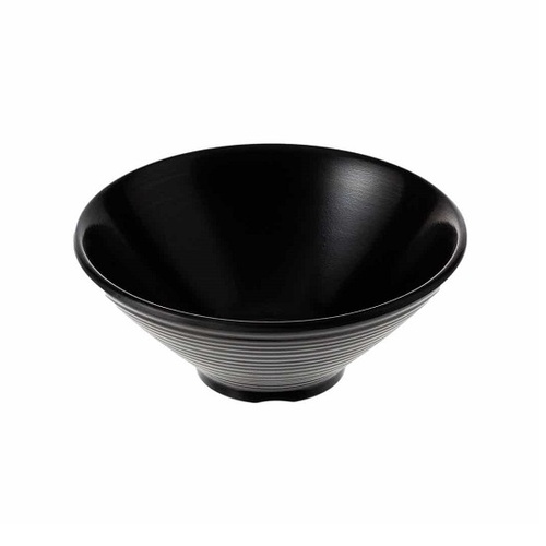 Coucou Melamine Bowl V Shape 7 Inch - Matte Black