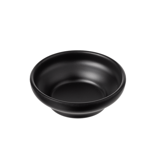 Coucou Melamine Bowl Round 10cm - Black