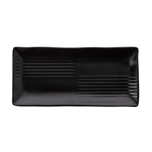 Coucou Melamine Melamine Plate 21.4 x 10 x 1.5cm - Matte Black