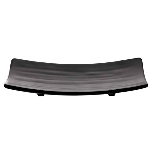 Coucou Melamine Plate 21.8x12.2x2.8cm - Matte Black