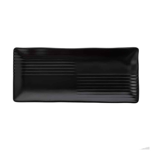 Coucou Melamine Plate 30.5 x 14.6 x 2.3cm - Matte Black
