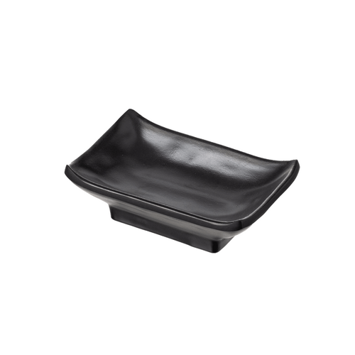 Coucou Melamine Rectangle Dish 10cmx6cm- Black