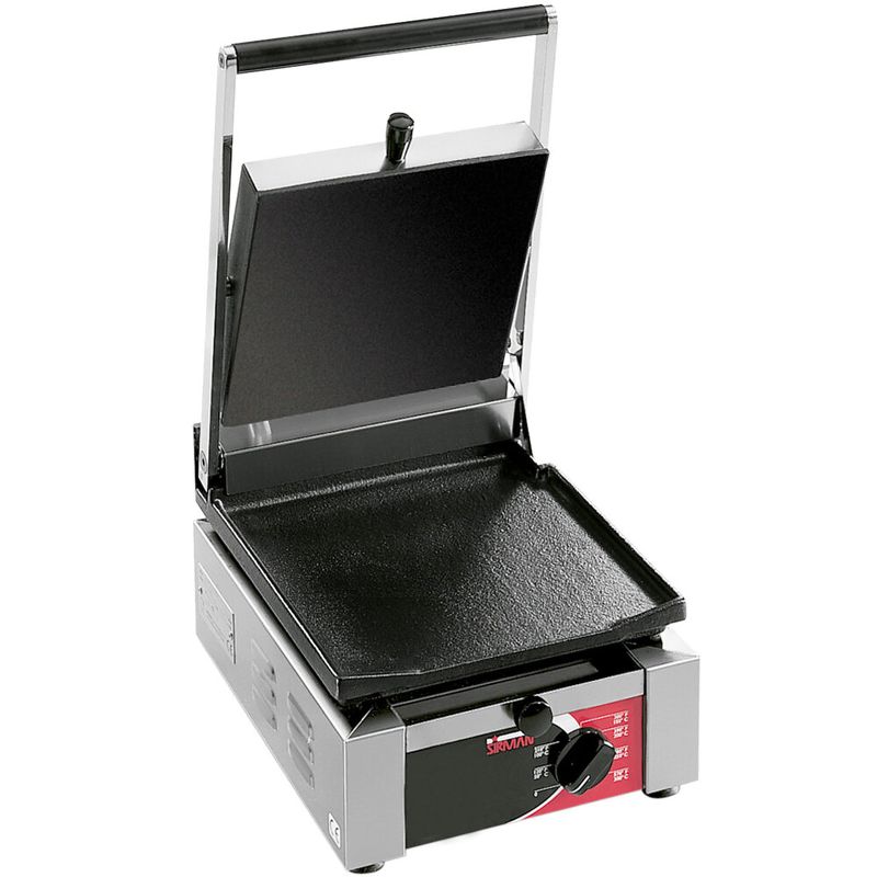 Sirman 34A1401102SI Elio L-L Panini Grill with Timer (Smooth Top / Smooth Bottom)