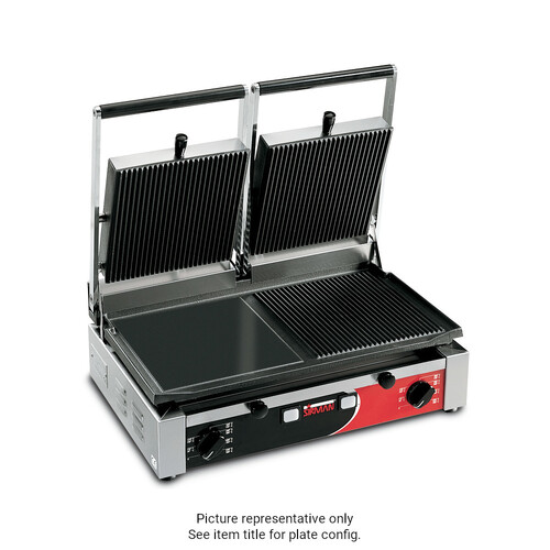 Sirman PD LR-LR Panini double Grill With Timer (Ribbed Top / Smooth Bottom)