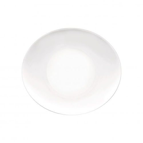 Bormioli Rocco Prometeo Oval Platter 270x240mm - Coupe White (Box of 6)