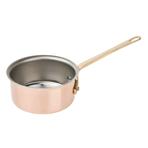 Matfer Bourgeat Sauce Pan Copper 9cm Brass Handle