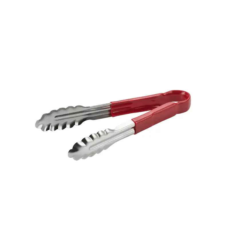 Chef Inox Stainless Steel Essentials Tong W/Red Handle 230mm (Box of 12)