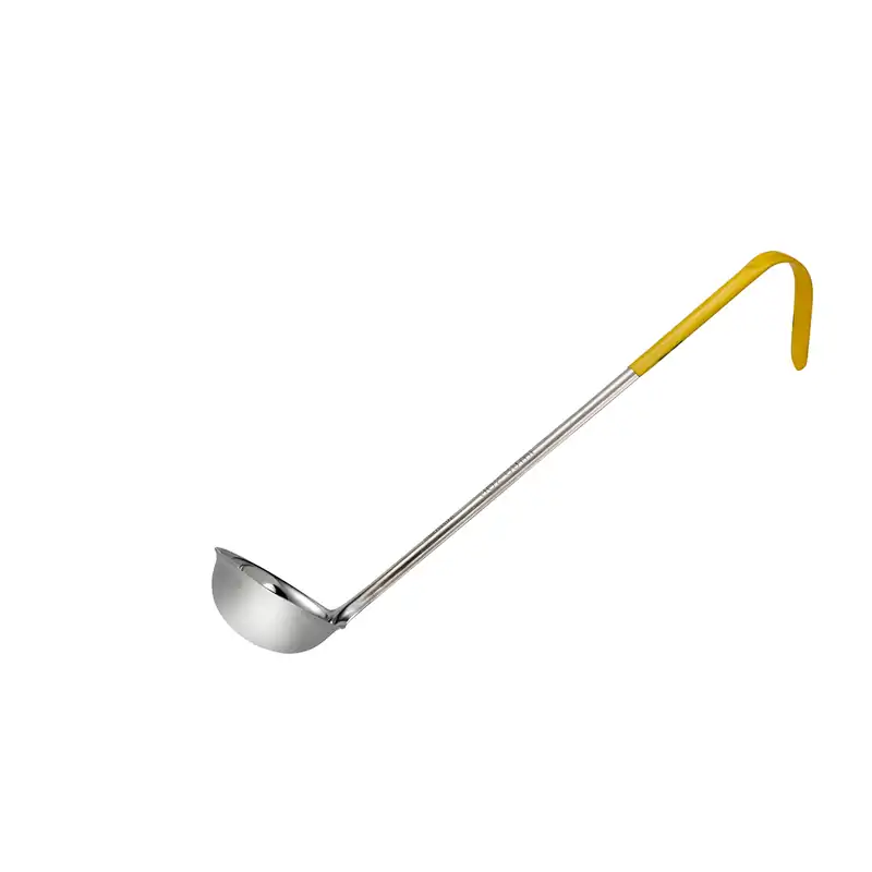 Chef Inox Stainless Steel Ladle W/Yellow Handle 90ml/3oz (Box of 12)