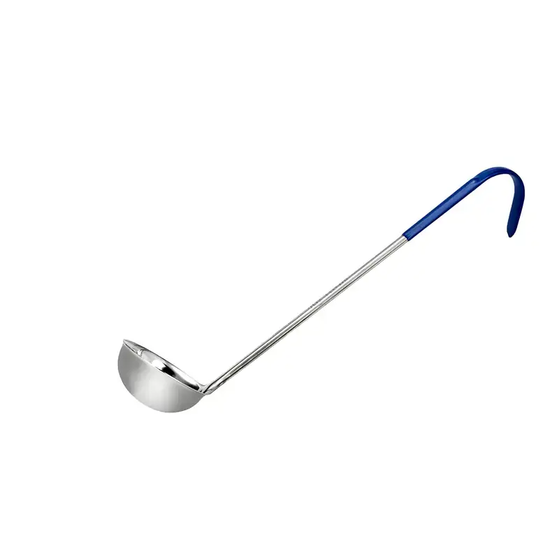 Chef Inox Stainless Steel Ladle W/Blue Handle 120ml/4oz (Box of 12)