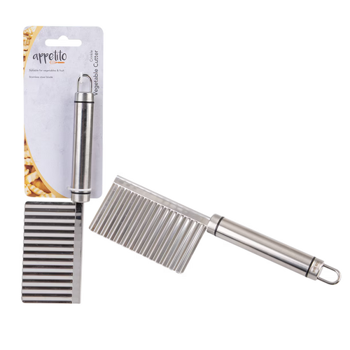 Appetito Stainless Steel Crinkle Vegetable Cutter