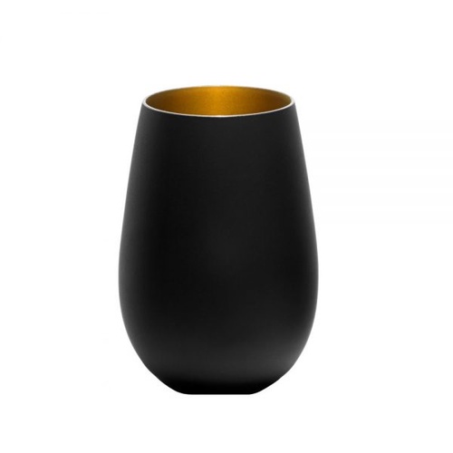 Stolzle Olympic Tumbler 465ml Matt Black/Gold (Box of 24)