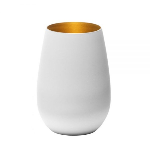 Stolzle Olympic Tumbler 465ml Matt White/Gold (Box of 24)