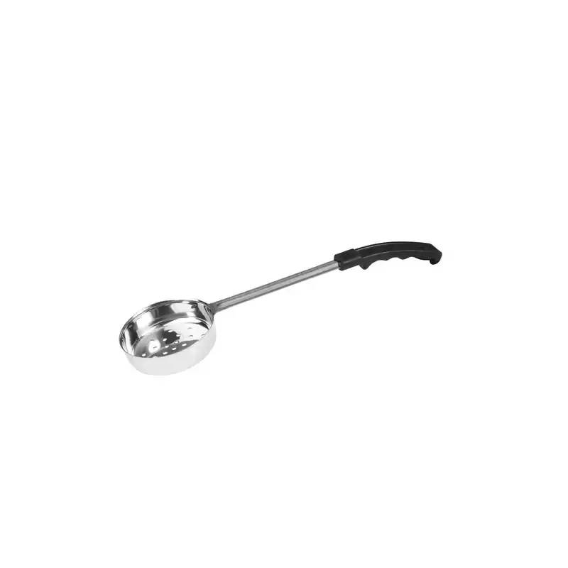 Spoodle / Portion Control - Perforated 180ml / 6oz - Stainless Steel, Black Handle 