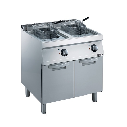 Zanussi EVO700 Electric 800mm Twin Well 2 x 14L Freestanding Tube Deep Fryer