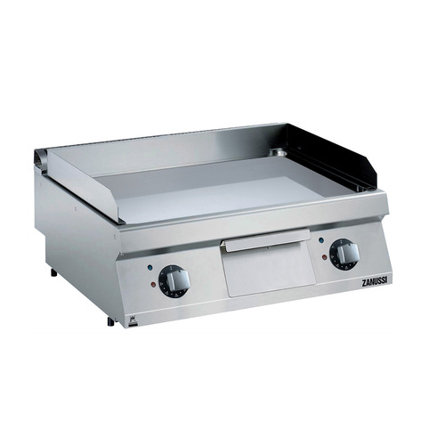 Zanussi EVO700 Electric 800mm Smooth Polished Chrome Plate Fry Top