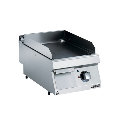 Zanussi EVO700 Electric 400mm Smooth Brushed Chrome Plate Fry Top