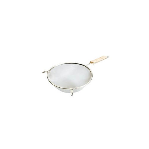 Strainer - Fine Mesh 160x325mm - Stainless Steel, Wood Handle 