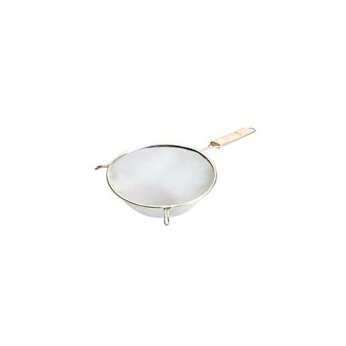 Strainer - Fine Mesh 180x350mm - Stainless Steel, Wood Handle 