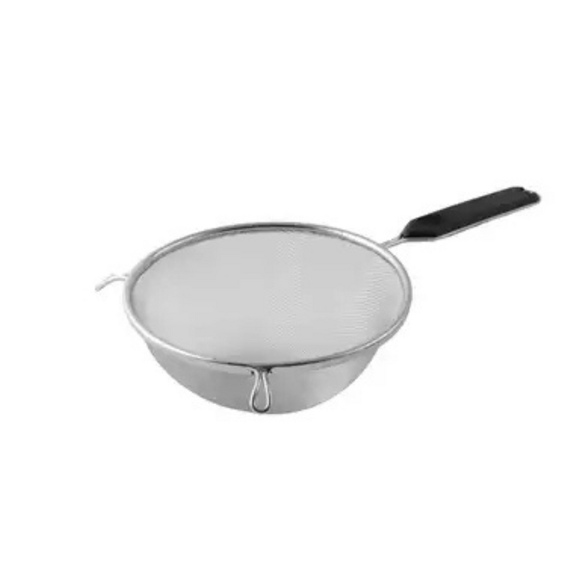 Strainer - Medium Mesh 160x325mm - Stainless Steel, Wood Handle 
