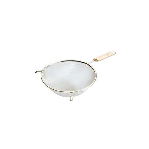 Strainer - Medium Mesh 260x520mm - Stainless Steel, Wood Handle 