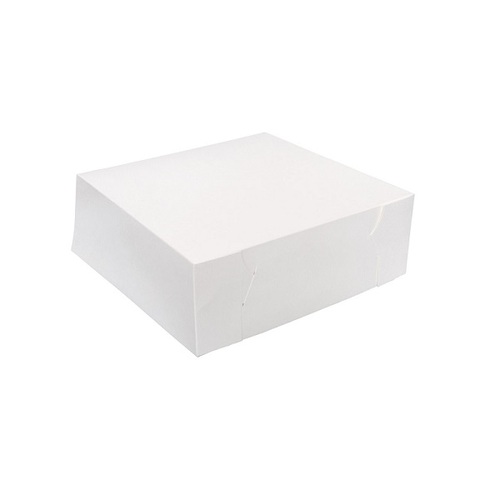 Takeaway Board White Cake Box - 11 x 11 x 4" (Box of 100)