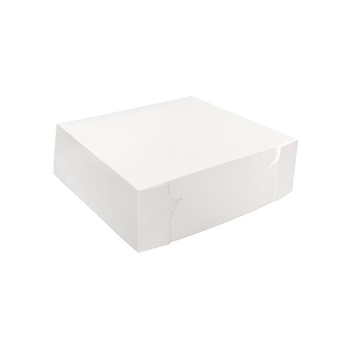 Takeaway Board White Cake Box - 12 x 12 x 4" (Box of 100)
