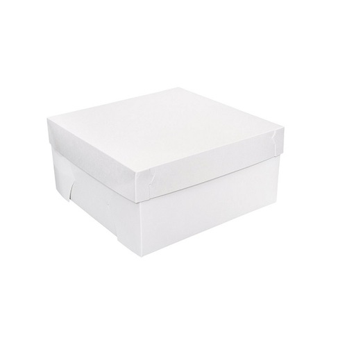 Takeaway Board White Cake Box - 12 x 12 x 6" (Box of 50)