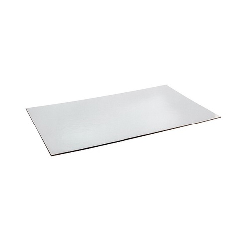 1/4 Slab Cake Foil Board Silver - 380 x 220mm (Box of 50)