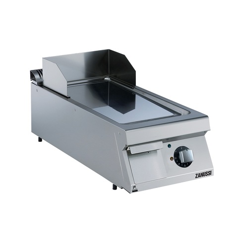 Zanussi EVO900 Electric 400mm Smooth Polished Chrome Sloped Plate Fry Top