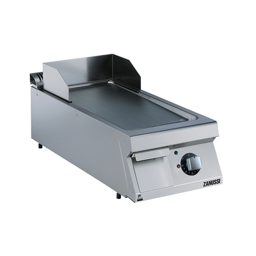 Zanussi EVO900 Electric 400mm Smooth Brushed Chrome Horizontal Plate Fry Top