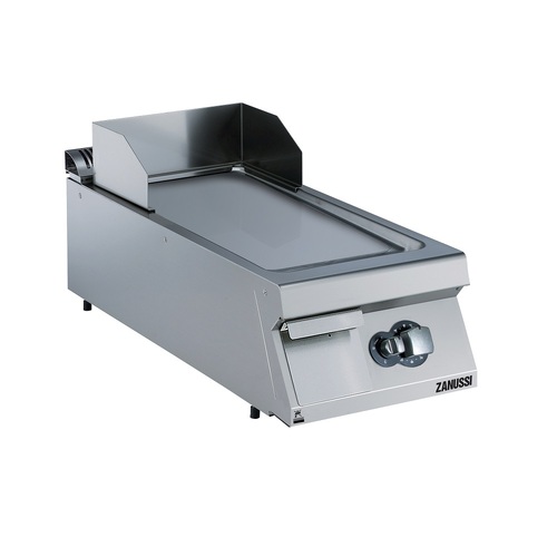 Zanussi EVO900 Gas 400mm Smooth Brushed Chrome Horizontal Plate Fry Top