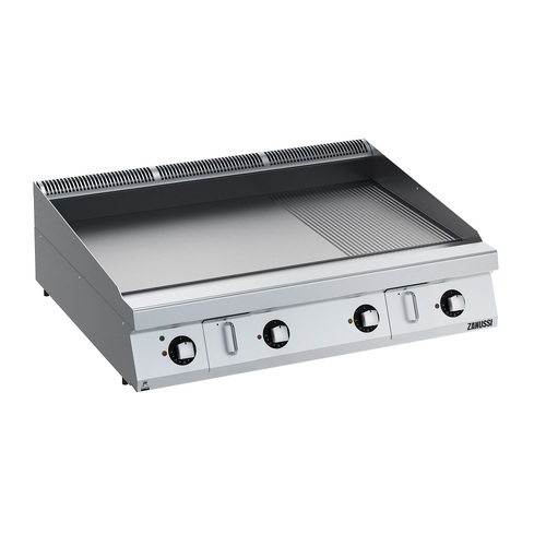 Zanussi EVO900 Electric 1200mm 2/3 Smooth 1/3 Ribbed Chromium Plate Fry Top - HP