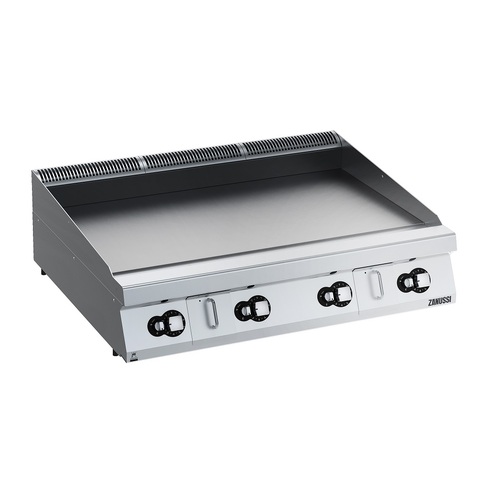 Zanussi EVO900 Gas 1200mm Smooth Chromium Plate Fry Top - HP