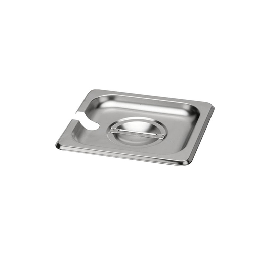 Gastronorme Pan Lid - Stainless Steel 1/6 - Notched 